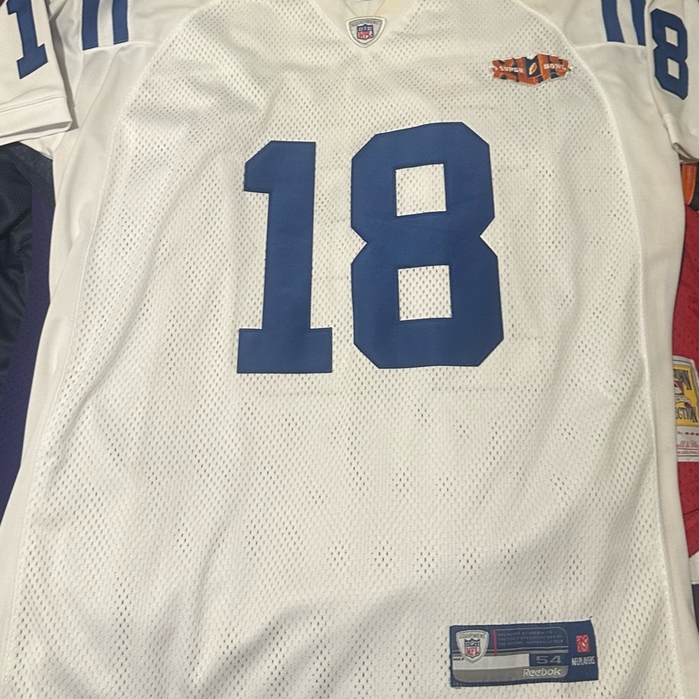 Indianapolis Colts Peyton Manning Super Bowl Patch Jersey